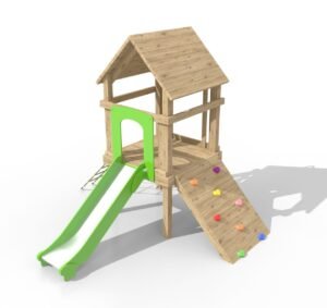Single Tower Playground Equipment - Climbing Frame