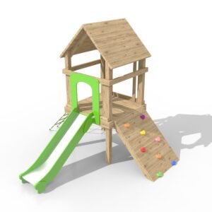 Single Tower Playground Equipment - Climbing Frame