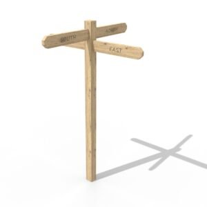 4 Way Sign Post for Schools and Playgrounds