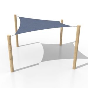 Shade Sail - Timber Posts
