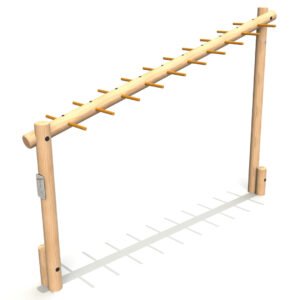 Sloping Monkey Bar Log