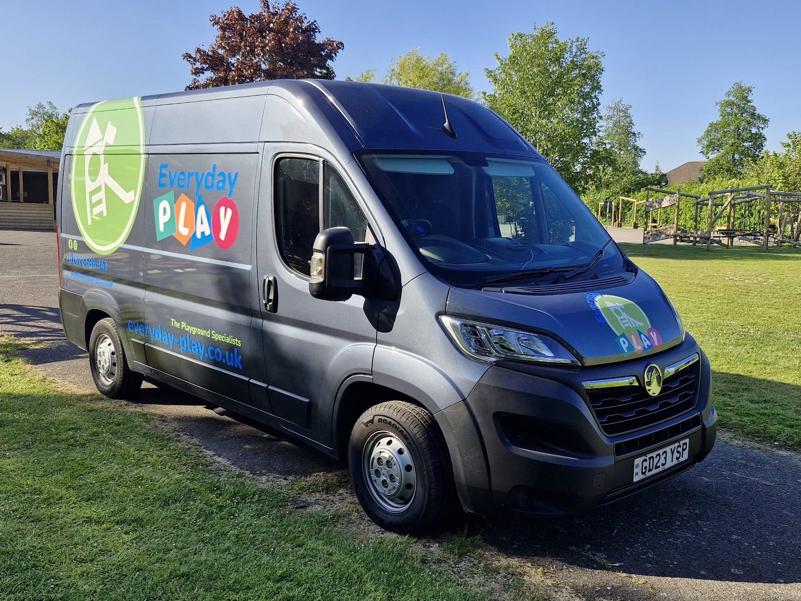 Prestige Graphics wrapped Everyday Play Vans