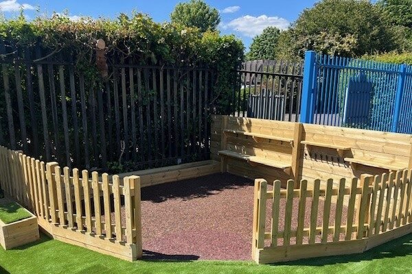 Corner area for Playground in Kent