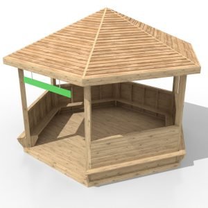 Outdoor Wooden Gazebo made by Everyday Play - Playground designers in Kent
