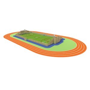 MUGA with border and timber