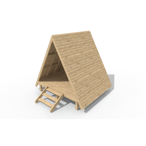Timber Play Den for Playgrounds